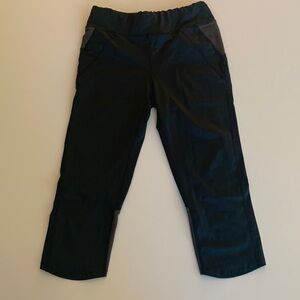 Oiselle cropped tights, women’s XS, dark blue/gray, EUC